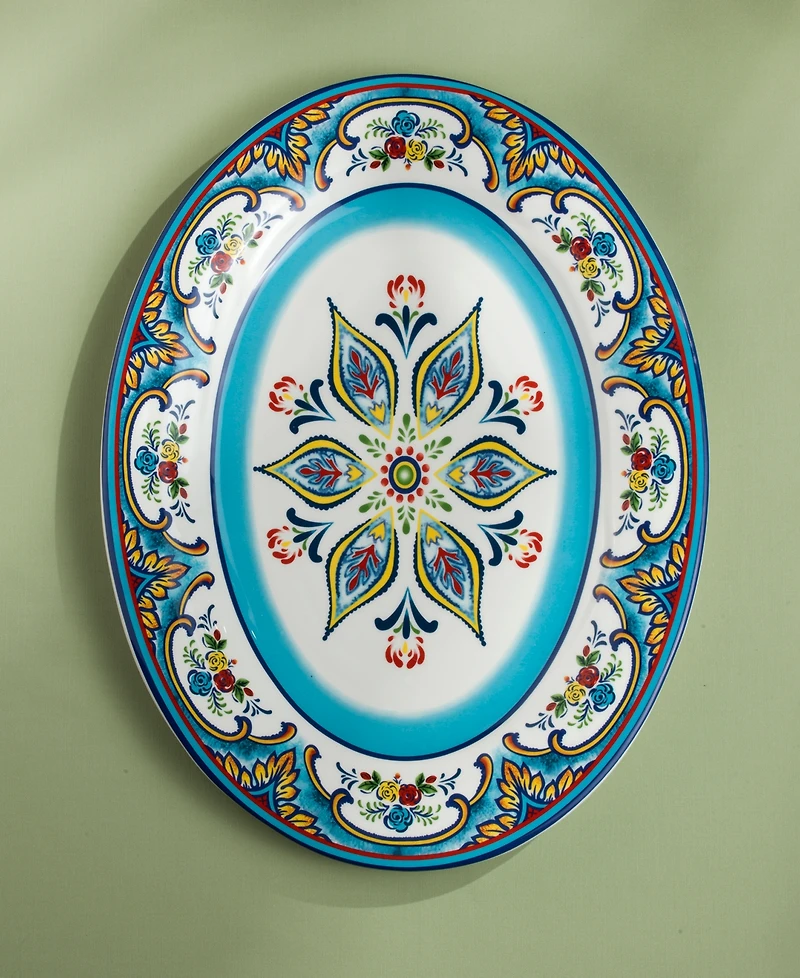 Euro Ceramica Zanzibar Oval Serving Platter
