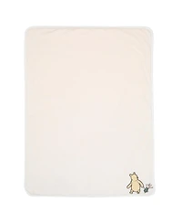 Lambs & Ivy Baby Disney Storytime Pooh Ultra Soft Fleece Blanket - Cream