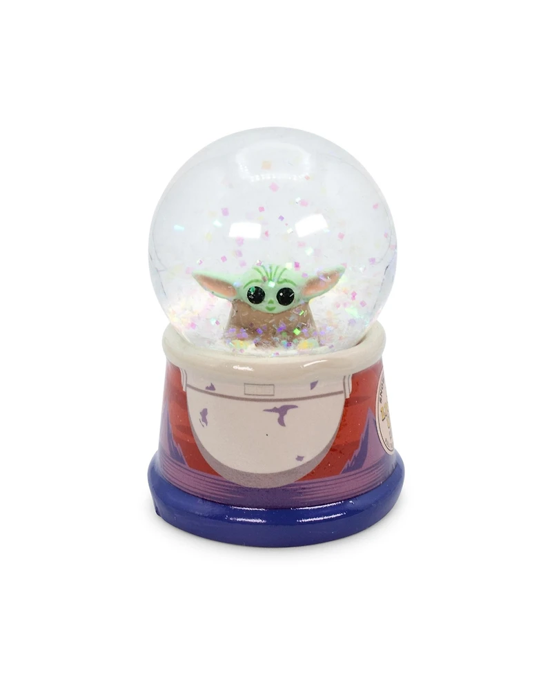 Star Wars: The Mandalorian The Child Hover Pod Light-Up Mini Snow Globe Display Piece Decoration | Home Decor for Kids Room Essentials | Baby Yoda Gif