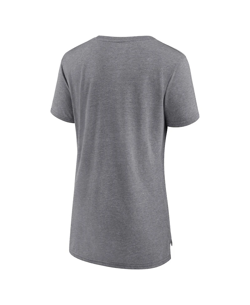 Women's Fanatics Heathered Gray Dunbrooke Drop Back Modern T-shirt