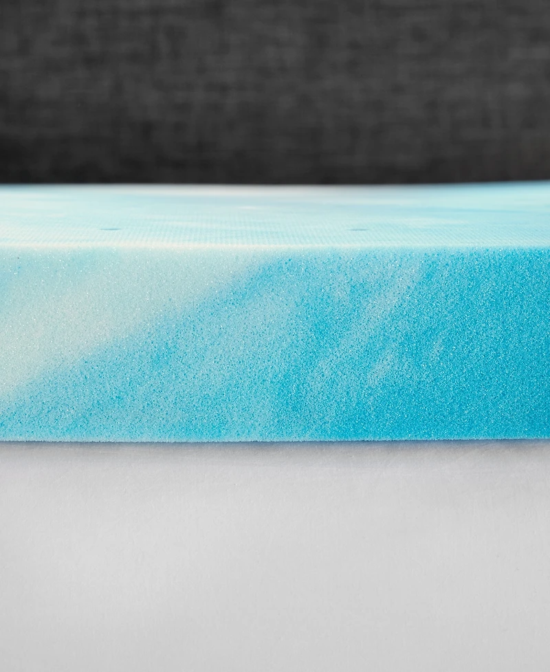 Closeout! ProSleep Cooling Gel Swirl 3" Memory Foam Mattress Topper