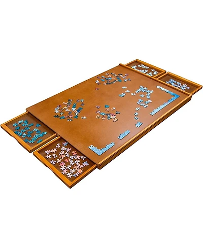 Jumbl 1000 Piece Puzzle Board, Wooden Jigsaw Puzzle Table