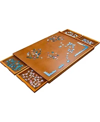 Jumbl 1000 Piece Puzzle Board, Wooden Jigsaw Puzzle Table