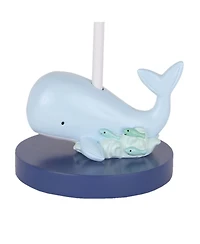 Lambs & Ivy Oceania Blue Ocean/Sea/Nautical Nursery Lamp with Shade & Bulb