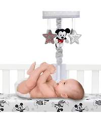 Lambs & Ivy Disney Baby Magical Mickey Mouse Musical Baby Crib Mobile - Gray