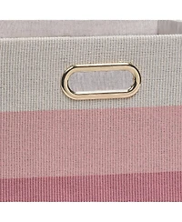 Lambs & Ivy Pink Ombre Foldable/Collapsible Storage Bin/Basket