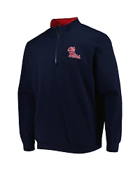 Men's Colosseum Ole Miss Rebels Tortugas Logo Quarter-Zip Jacket