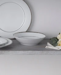 Noritake Regina Platinum Set of 4 Soup Bowls, Service For 4