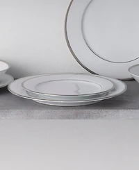 Noritake Regina Platinum Set of 4 Salad Plates, Service For 4