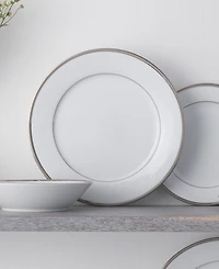 Noritake Regina Platinum Set of 4 Dinner Plates, Service For 4