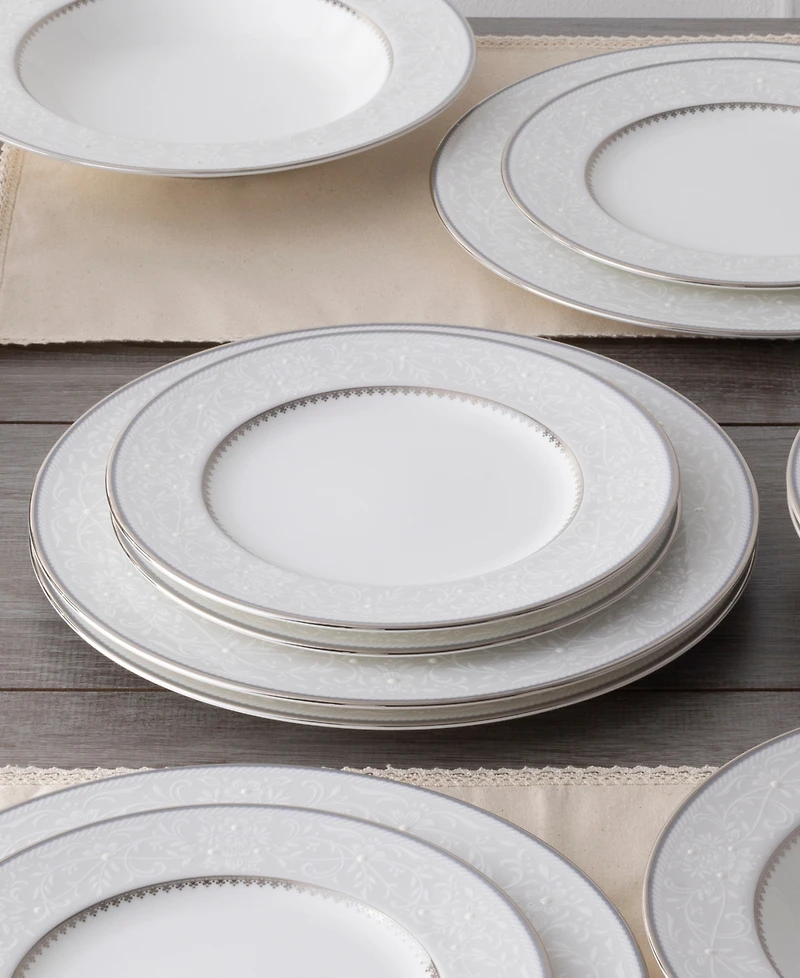 Noritake Brocato Set of 4 Dinner Plates