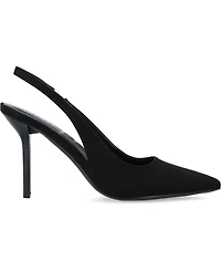 Journee Collection Women's Elenney Pointed Toe Slingback Pumps