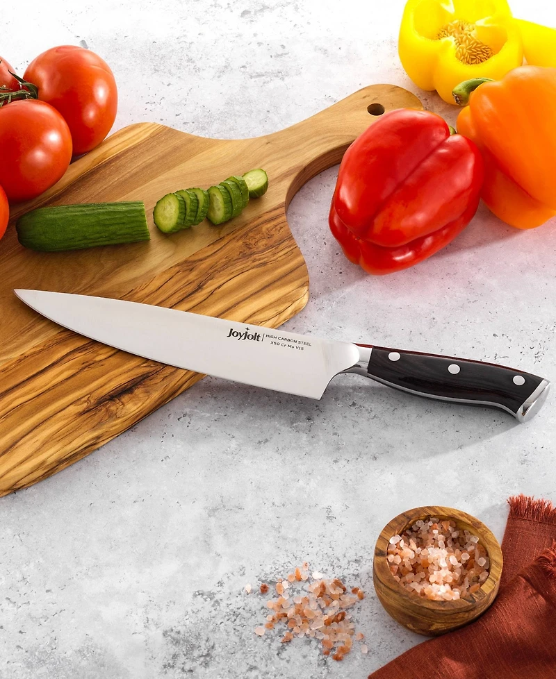 8" JoyJolt Chef Knife High Carbon Steel Kitchen Knife