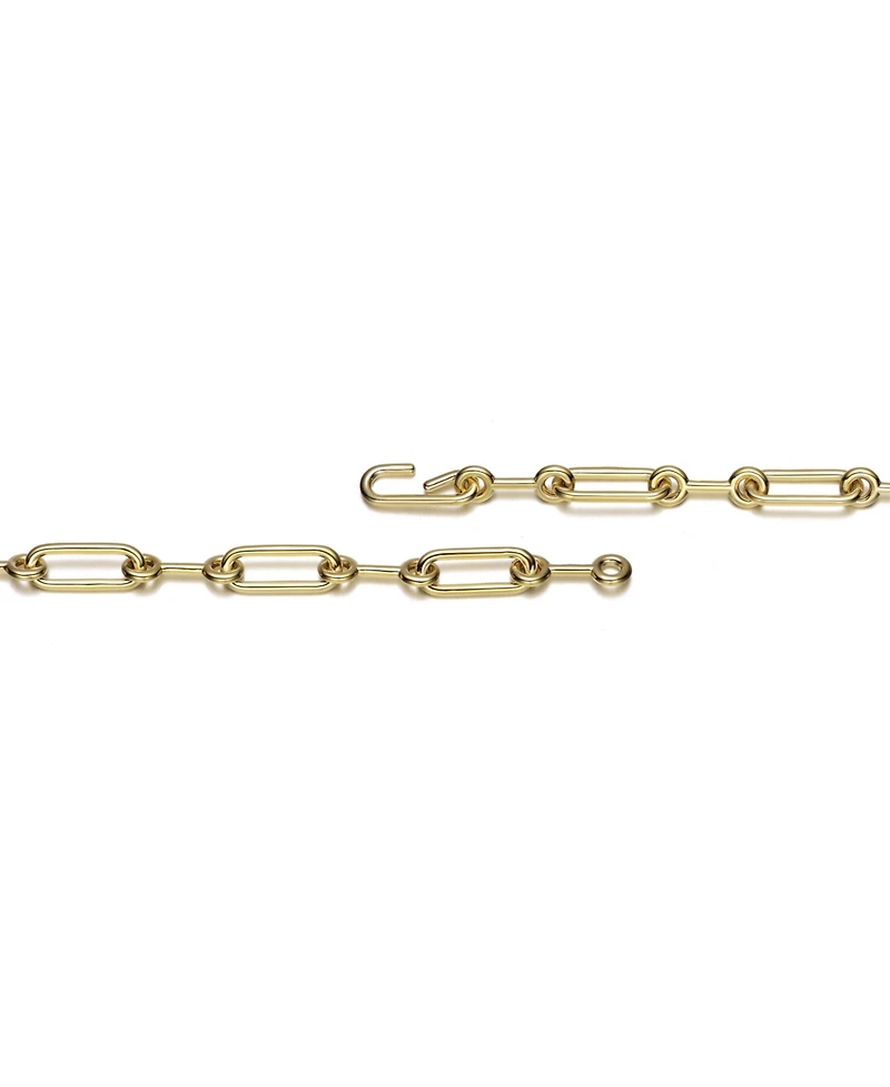 Radiant 14K Gold-Plated Link Chain Bracelet