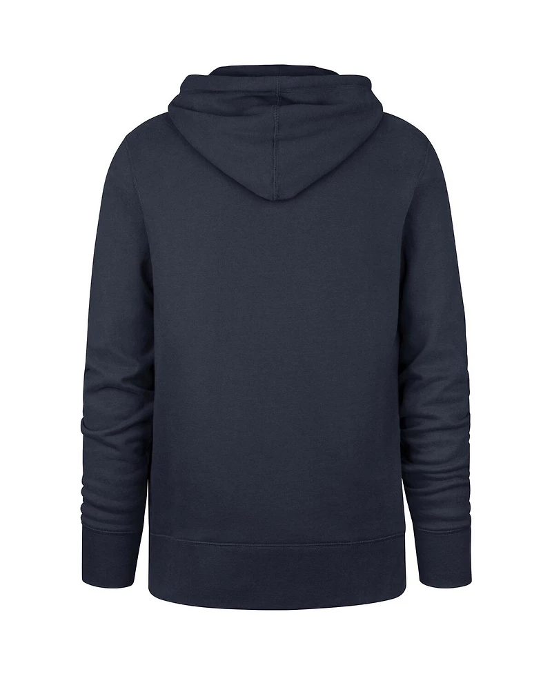 Men's '47 Brand Navy New England Patriots Box Out Headline Pullover Hoodie