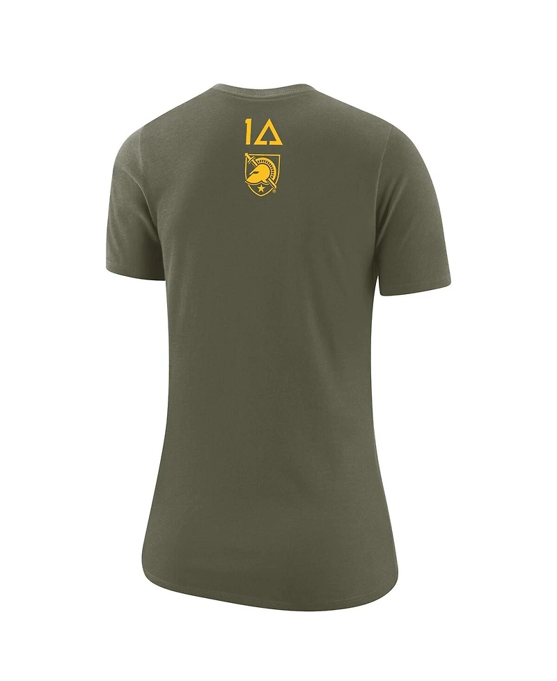 Women's Nike Olive Army Black Knights 1st Armored Division Old Ironsides Operation Torch T-shirt