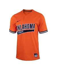 Men's Nike Orange Oklahoma State Cowboys Two-Button Replica Baseball Jersey