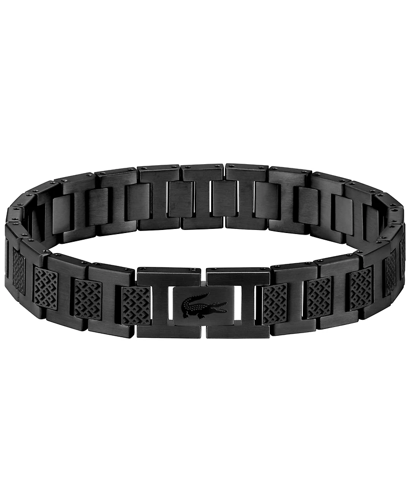 Lacoste Men's Metropole Silver-Tone Stainless Steel Bracelet