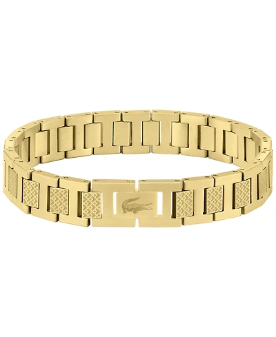 Lacoste Men's Metropole Silver-Tone Stainless Steel Bracelet