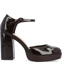 Journee Collection Women's Samarr Platform Block Heel Pumps