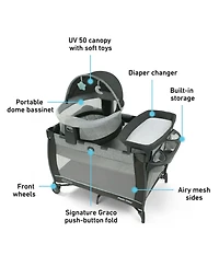 Graco Pack 'n Play Travel Dome Dlx Playard