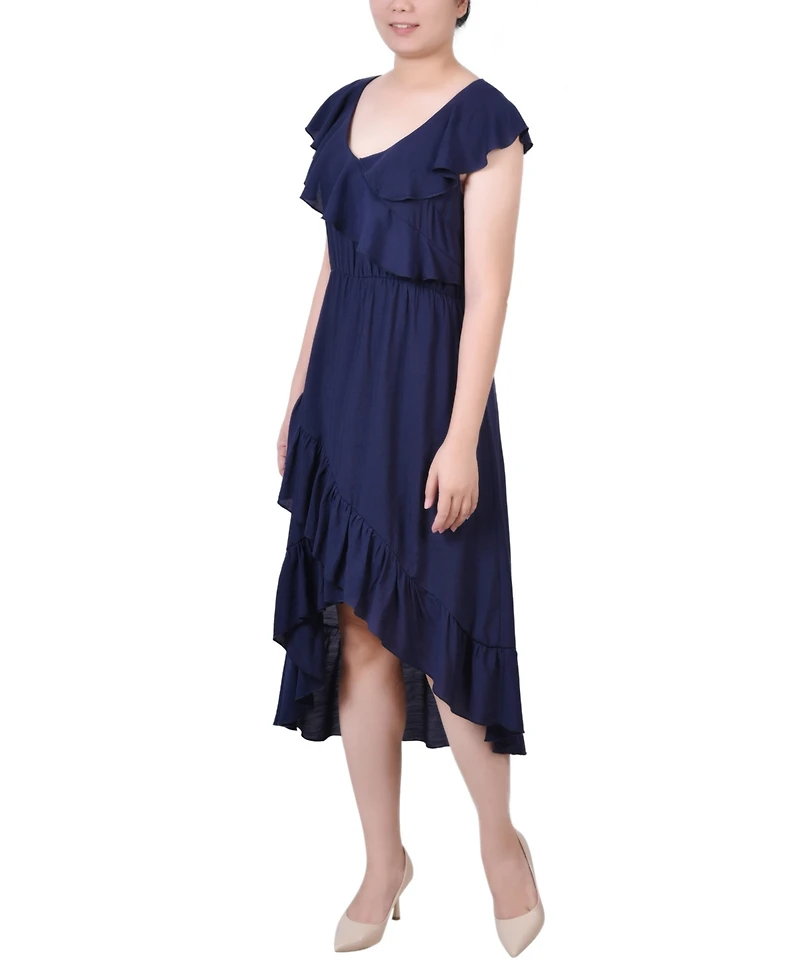 Ny Collection Women's Sleeveless Flounced Dress