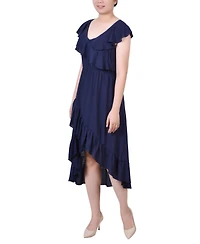 Ny Collection Women's Sleeveless Flounced Dress