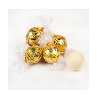 Just Candy 50th Birthday Candy Gift Tin with Chocolate Lindor Truffles by Lindt Large Plastic Tin with Sticker, 24 Pieces