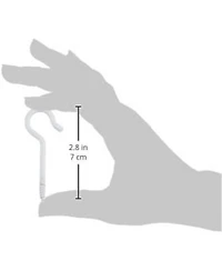 Panacea Products Corp White Ceiling Hooks, 5 Pack