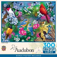 Masterpieces Audubon Songbird Collage 300 Piece Ez Grip Jigsaw Puzzle