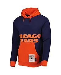 Men's Mitchell & Ness Navy Chicago Bears Big Face 5.0 Pullover Hoodie