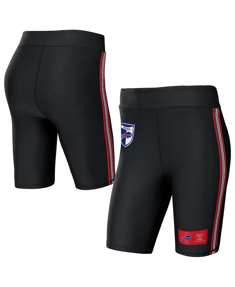 Women's Wear by Erin Andrews Black Buffalo Bills Biker Shorts