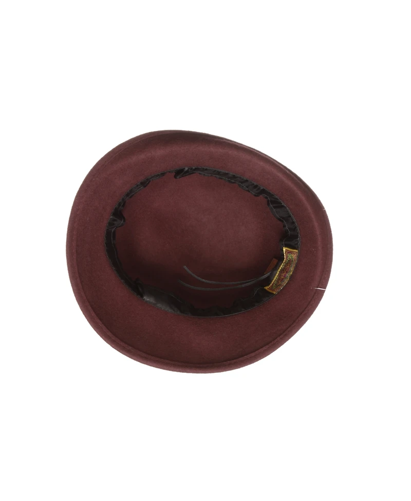 Scala Women's Adjustable Wool Felt Cloche with Velvet Bow