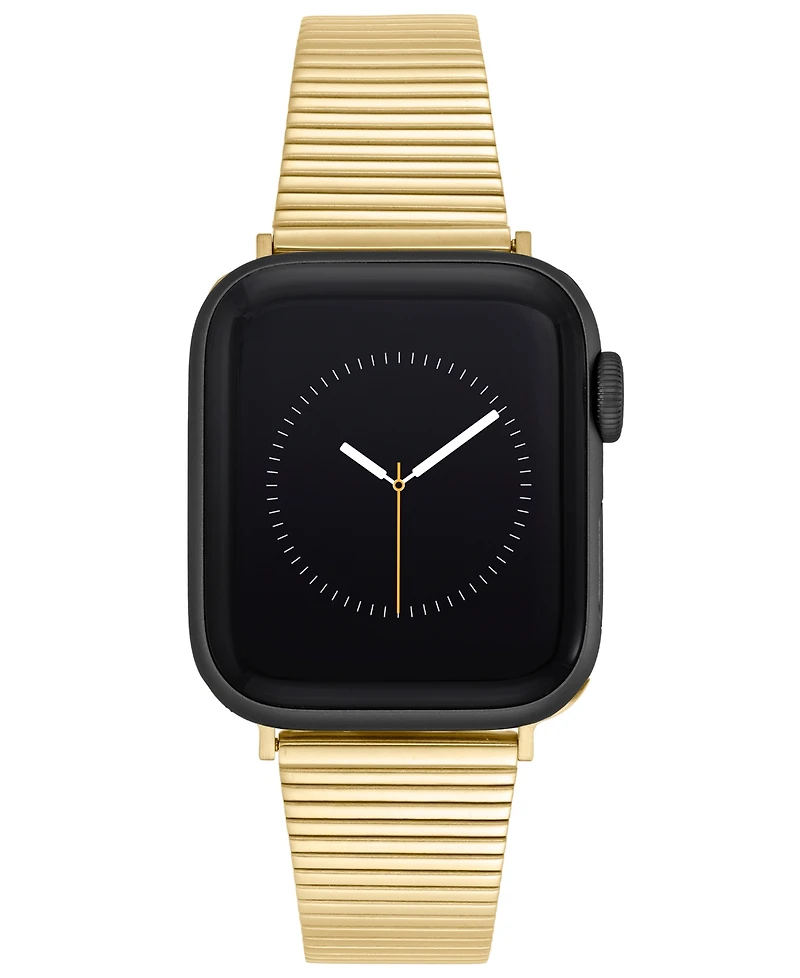 Anne Klein Women's Gold-Tone Stainless Steel Bar Band designed for Apple Watch 42mm (Series 10) & 38/40/41mm