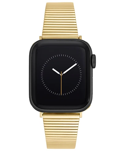 Anne Klein Women's Gold-Tone Stainless Steel Bar Band designed for Apple Watch 42mm (Series 10) & 38/40/41mm