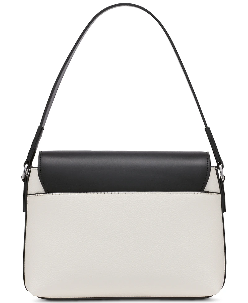 Calvin Klein Millie Small Convertible Shoulder Bag with Striped Crossbody Strap