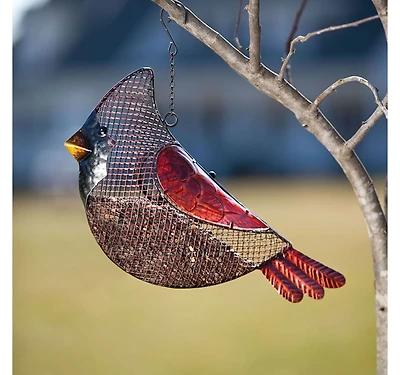 Evergreen Garden Cardinal Mesh Bird Feeder