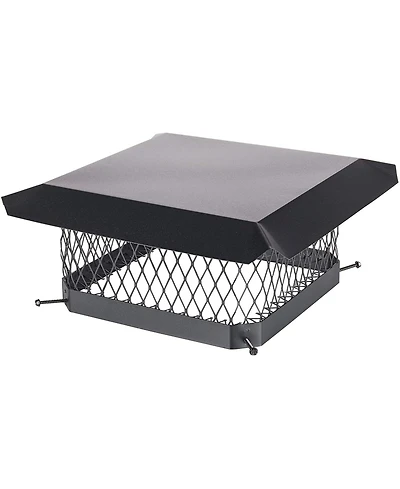 Hy-c SC1313 Shelter Bolt On Single Flue Steel Chimney Cover, 13" x 13"