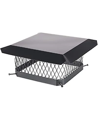 Hy-c SC1313 Shelter Bolt On Single Flue Steel Chimney Cover, 13" x 13"