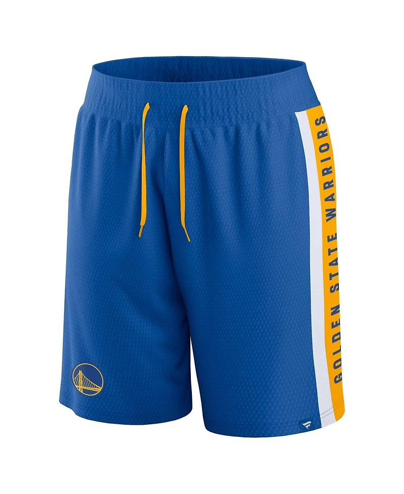Men's Fanatics Royal Golden State Warriors Referee Iconic Mesh Shorts