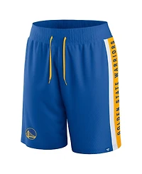 Men's Fanatics Royal Golden State Warriors Referee Iconic Mesh Shorts
