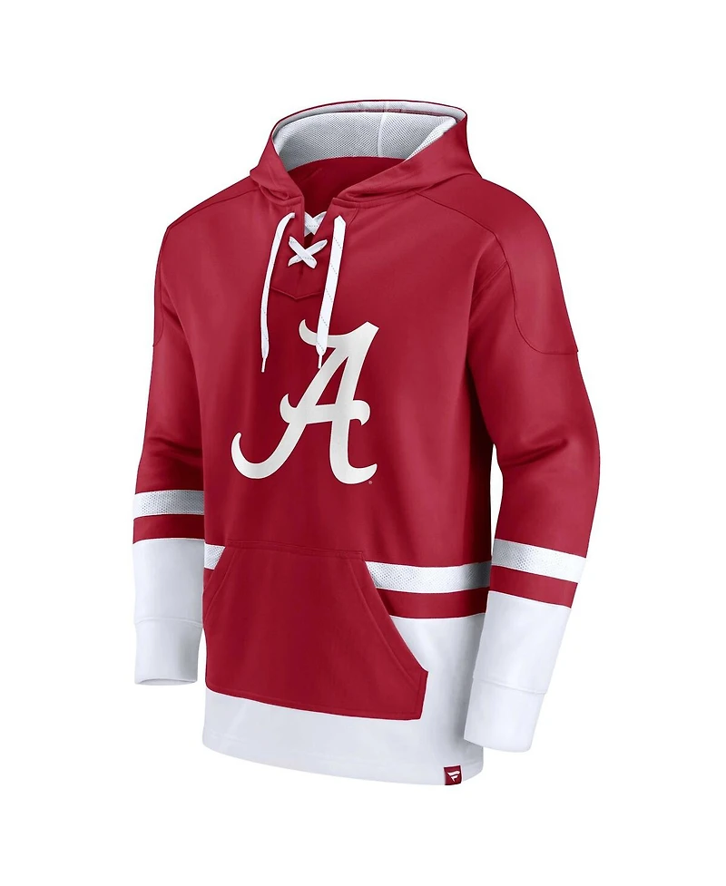 Men's Fanatics Crimson Alabama Crimson Tide First Battle Pullover Hoodie
