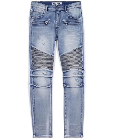 Reason Men's Big and Tall Pines Skinny Denim Jeans
