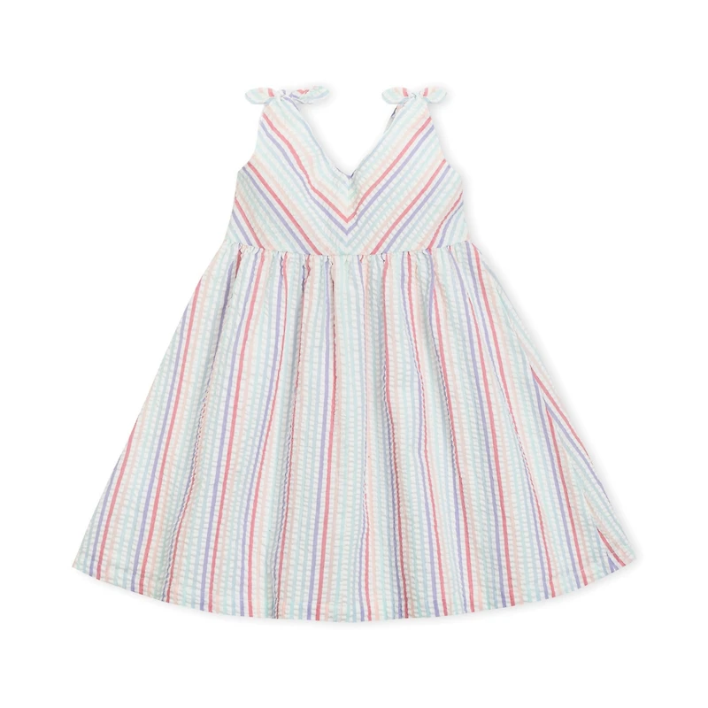 Hope & Henry Baby Girls Bow Shoulder Swing Dress