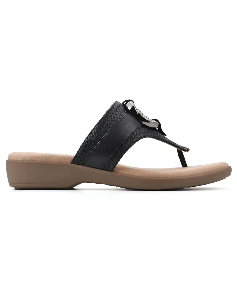 Cliffs by White Mountain Women's Benedict Thong Comfort Sandal