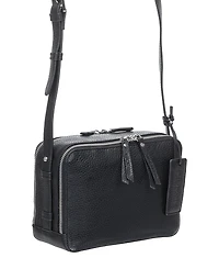Mancini Women's Pebbled Rachel Camera Style Crossbody Handbag
