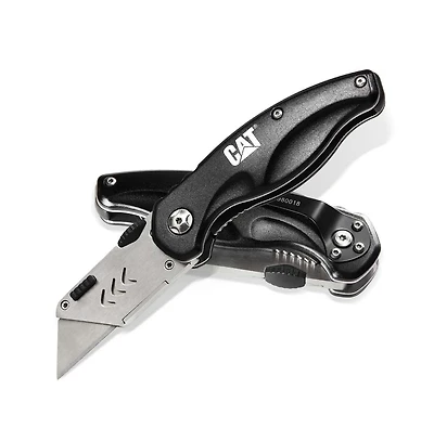 Cat Folding Utility Knife with Safety Lock and Comfort Handle