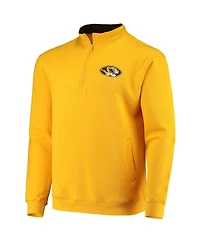 Men's Colosseum Gold Missouri Tigers Tortugas Logo Quarter-Zip Jacket