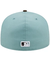 Men's New Era Light Blue, Brown Los Angeles Dodgers 1988 World Series Beach Kiss 59FIFTY Fitted Hat