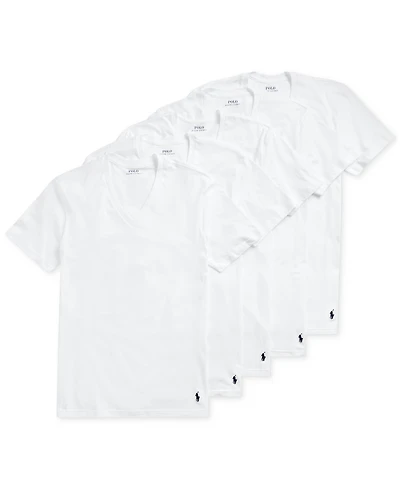 Polo Ralph Lauren Men's 5-Pack Classic-Fit V-Neck Undershirts